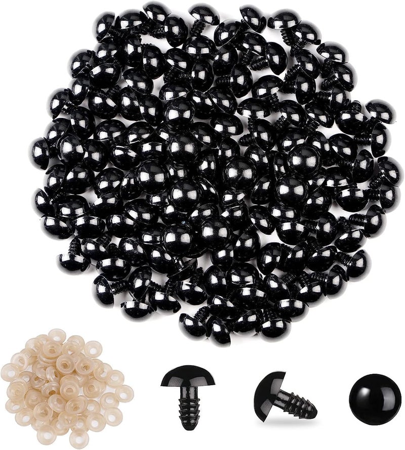 Vanblue 260pcs 20mm Safety Eyes for Amigurumi with Washers Black Safety Eyes for Crocheting Plastic Crochet Eyes for Stuffed Animals Doll Animals for Teddy Bear Crafts Making Halloween Decorations - Image 1