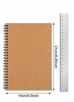 4PCS A5 Spiral Notebooks, Regular Diary Soft Cover 50 Sheets, 100 Pages, Lined Paper, 5 Inches X 8 Inches, Suitable For Office And School Supplies - pzsku/Z3407E6A19EBA145B9E0BZ/45/_/1660889764/f0f5d4b9-296e-43ec-aa71-d90d42d9872e