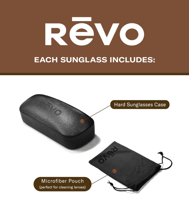 Revo Sunglasses Descend N: Polarized Serilium+ Lens with Rimless Rectangle Frame, Crystal Brown Frame with Terra Lens - Image 3