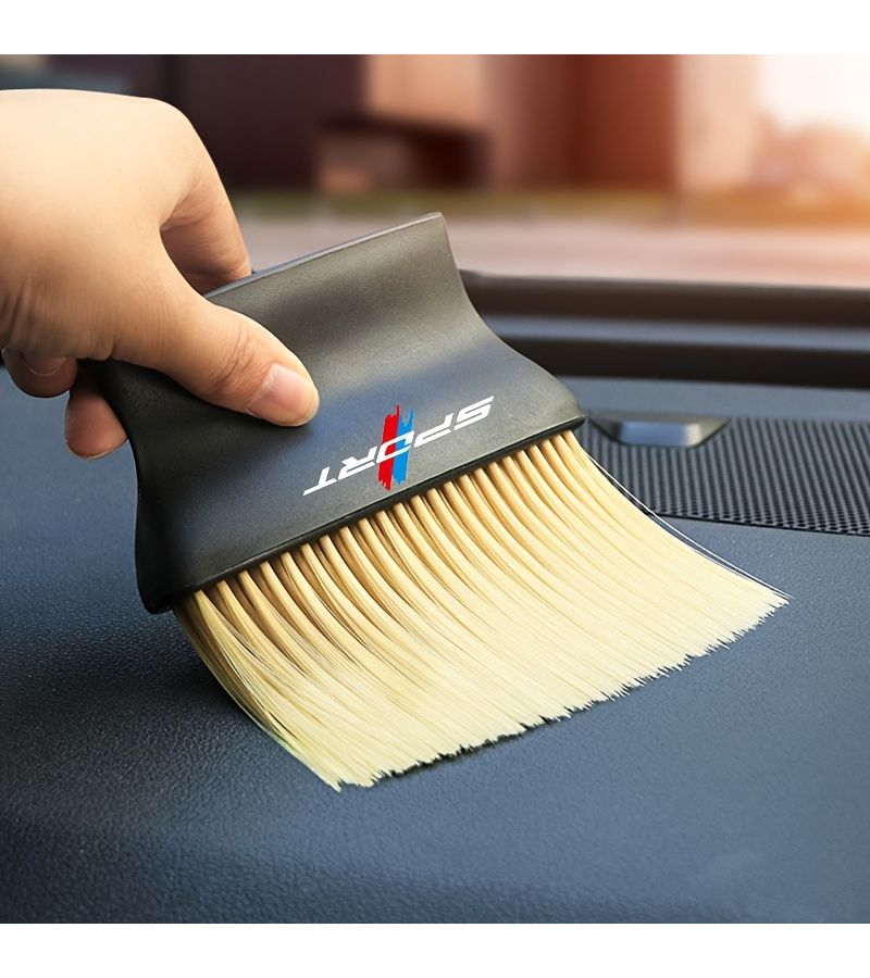 Yellow Car Interior Cleaning Brush Double Ended for Vents Dashboard Console - Image 4