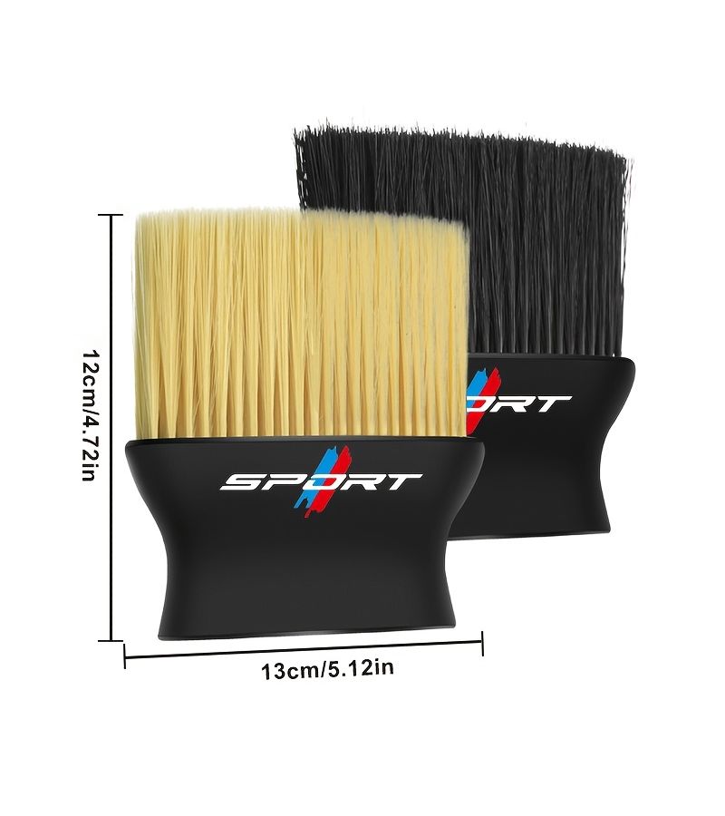 Yellow Car Interior Cleaning Brush Double Ended for Vents Dashboard Console - Image 2