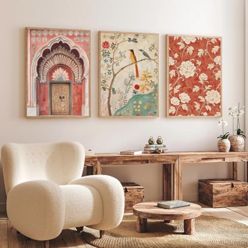 Gamya Big Aesthetic Framed Posters Wall Decor Paintings For Living Room, Bedroom/Big Paintings For Wall Decoration (A3 Frames, 14x18 Inches) Set of 3 (Art 2) - Image 1