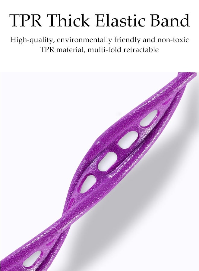 DUNISO Resistance Bands，Multi Function Ankle Puller，Sit Up Leg Stretch Rope Exercise Bands With Handles，Not Easily Deformed， For Abdomen, Leg, Arm Stretching Slimming Training - Image 4