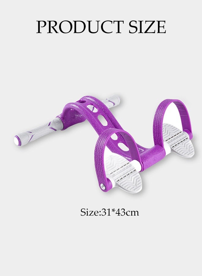 DUNISO Resistance Bands，Multi Function Ankle Puller，Sit Up Leg Stretch Rope Exercise Bands With Handles，Not Easily Deformed， For Abdomen, Leg, Arm Stretching Slimming Training - Image 2