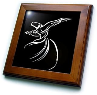 3DROSE 3dRose ft_63146_1 Whirling Dervish Sufi Whirling, Meditation, Dervishes,Rebirth,Love, Acrylic Painting, Islam, Turkish  - Image 1