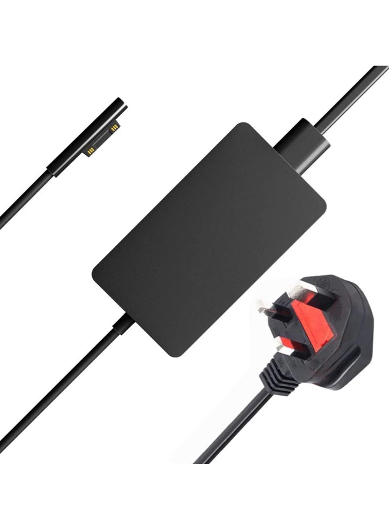 جاي إس بازار 65W Charger For Microsoft 15V 4A Laptop Adapter for Surface Pro 10, 9, 8, 7+, 7, 6, 5, 4, 3, X,Windows Surface Laptop 1,2,3,4,5,6,Surface Go 2 Go 3,Surface Book 3,2,1 - Image 1