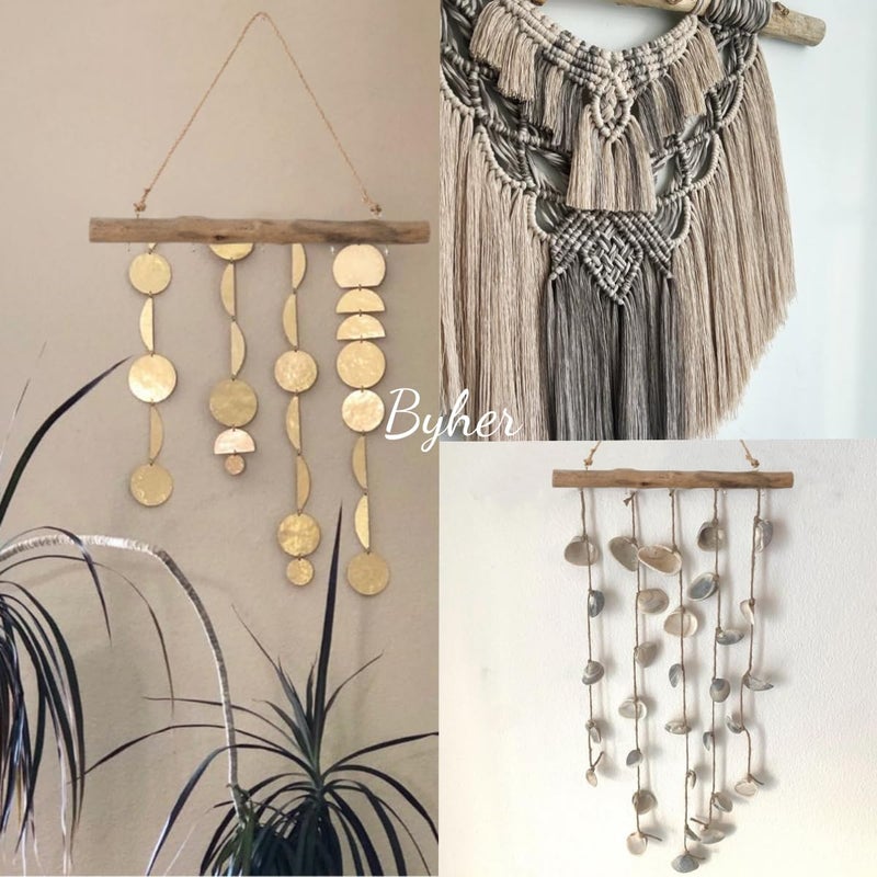 BYHER 15-Inch Driftwood Wall Hanging Jewelry Hanger - Rustic Wood Logs Hanging Branch Decor with 5 Hooks, Handcrafted from Natural Drift Wood Pieces for Crafts (Rustic) - Image 5