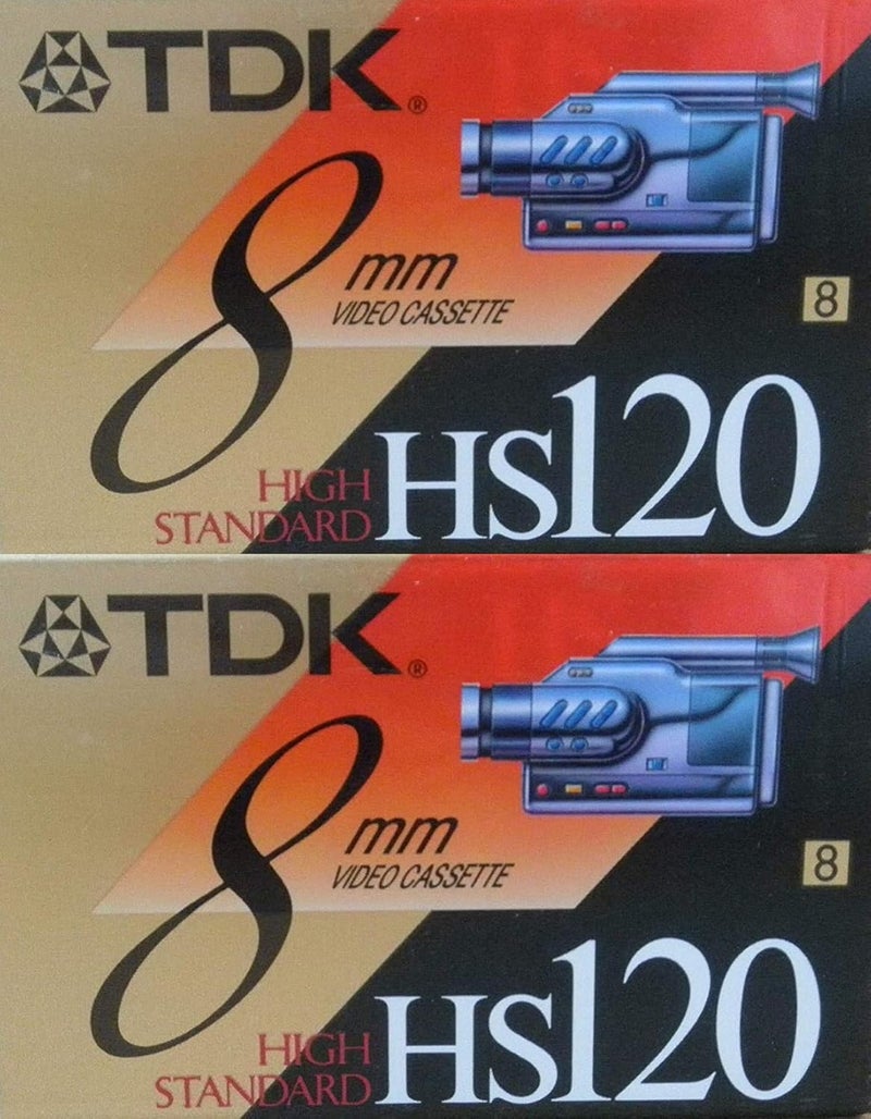 TDK عبوة 2 من شريط الفيديو 8 مم HS120 عالي الجودة - Image 1