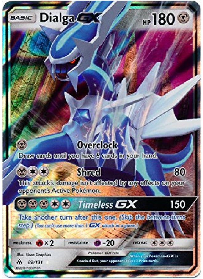 Pokemon - Dialga Gx - 82/131 - Ultra Rare Gx Forbidden Light - Image 1