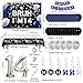 Nigifter 14th Birthday Decorations for Boys Girls 54 PCS Blue Black Party Decor 14 Year Old Boy Birthday Party Supplie with Banner Backdrop Hanging Swirls Tablecloth Bruh Its My Birthday Decorations - Image 4