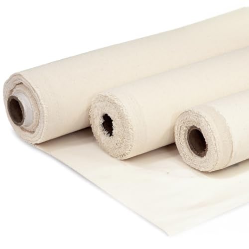 Barcelonetta | Canvas Fabric | Cotton Duck | Heavy | Natural 10oz | 62'' Wide | Arts & Crafts, Backings, Covers, Placemats (1 Yard) - Image 1