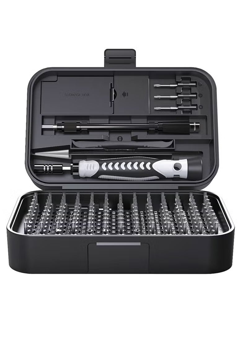 ELTRAZONE 130 in 1 Electronics Screwdriver Set with 121 Magnetic Bits, Precision Repair Tool Kit with Tweezers, Flat Phillips Pentalobe Torx Star Screwdriver for Phone, Laptop, PC, Computer, Tablet & Game Console - Image 1