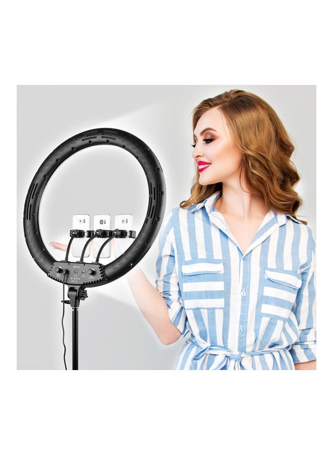 إسكدنيا ضوء LED حلقي قابل للتعتيم أبيض - Image 5