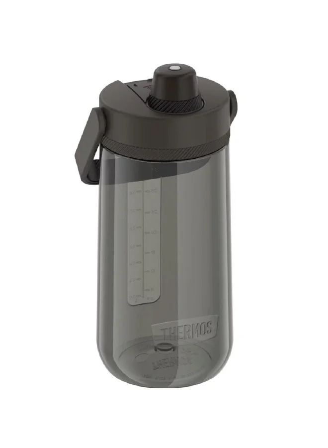 THERMOS Leak Proof Hard Plastic Water Bottle with Spout Grey and Black 40oz TP4349SM6
