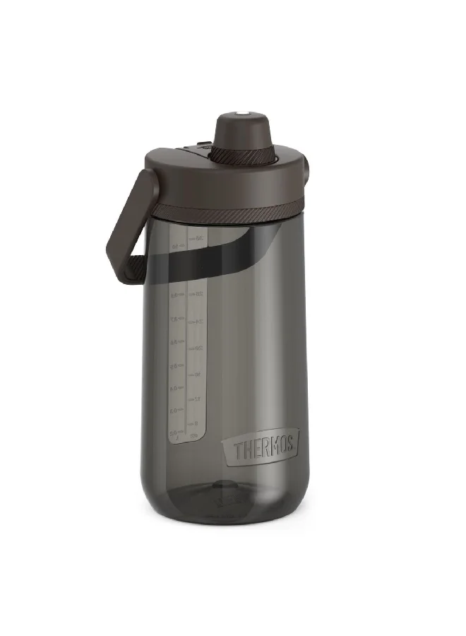 THERMOS Leak Proof Hard Plastic Water Bottle with Spout Grey and Black 40oz TP4349SM6