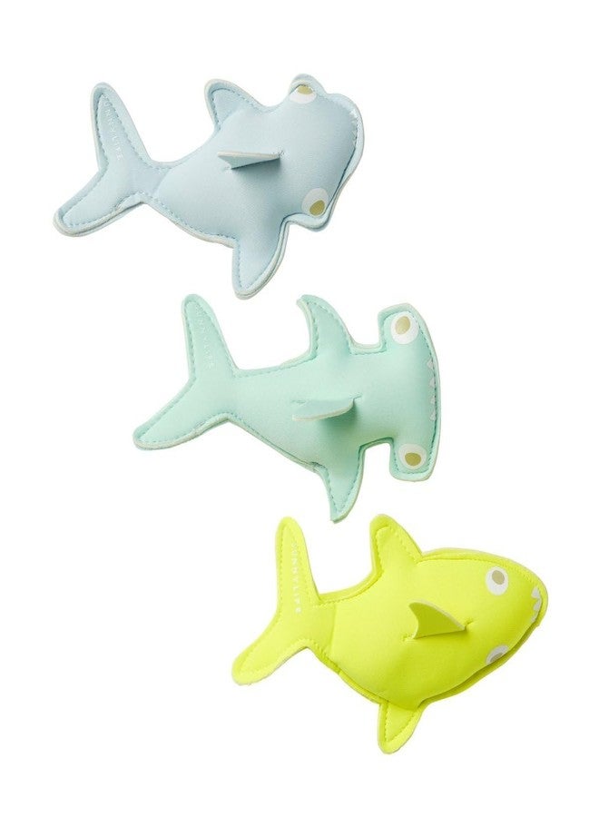 Sunnylife Dive Buddies | Salty The Shark Aqua Neon Yellow - Image 5