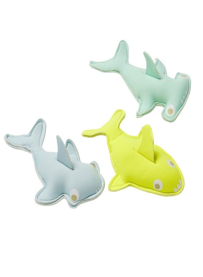 Sunnylife Dive Buddies | Salty The Shark Aqua Neon Yellow - Image 2