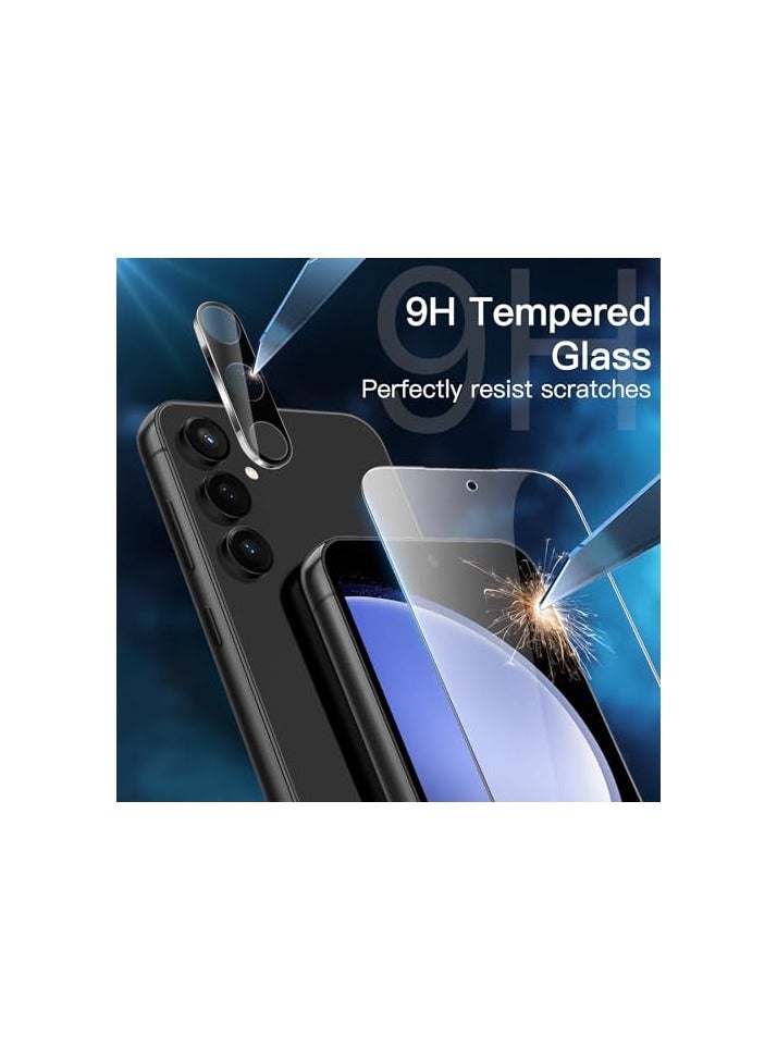 JETech Screen Protector for Samsung Galaxy S23 FE 6.4-Inch with Camera Lens Protector, Tempered Glass Film, Fingerprint ID Compatible, HD Clear, 2-Pack Each - Image 4
