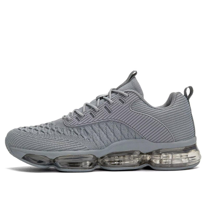 Socviis Mens Running Shoes Air Low Top Comfort Walking Lace Up Sneakers Breathable Fashion Tennis Sport Gym Fitness Cross Trainers Grey - Image 3