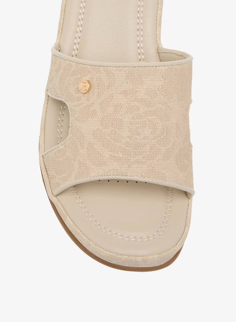 فلورا بيلا من شو إكسبرس صنادل نسائية بكعب إسفين بنقوش زهور ونسيج - Image 4