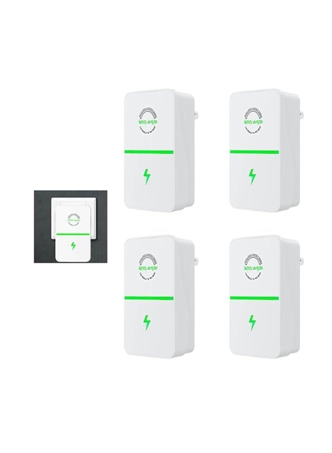4pcs Voltage Optimizer High Precision Voltage Stabilizer with Frequency Reduction to Improve Voltage Consumption.Reducing Savings While Reducing Electrical Power UK Plug - Image 1