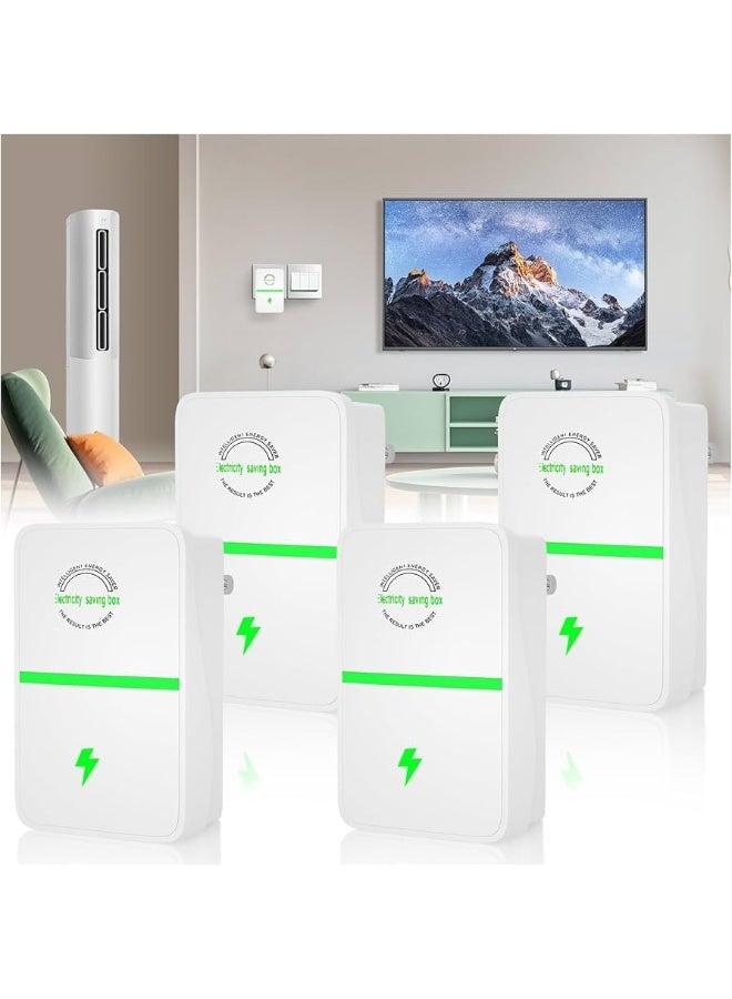 4pcs Voltage Optimizer High Precision Voltage Stabilizer with Frequency Reduction to Improve Voltage Consumption.Reducing Savings While Reducing Electrical Power UK Plug - Image 4