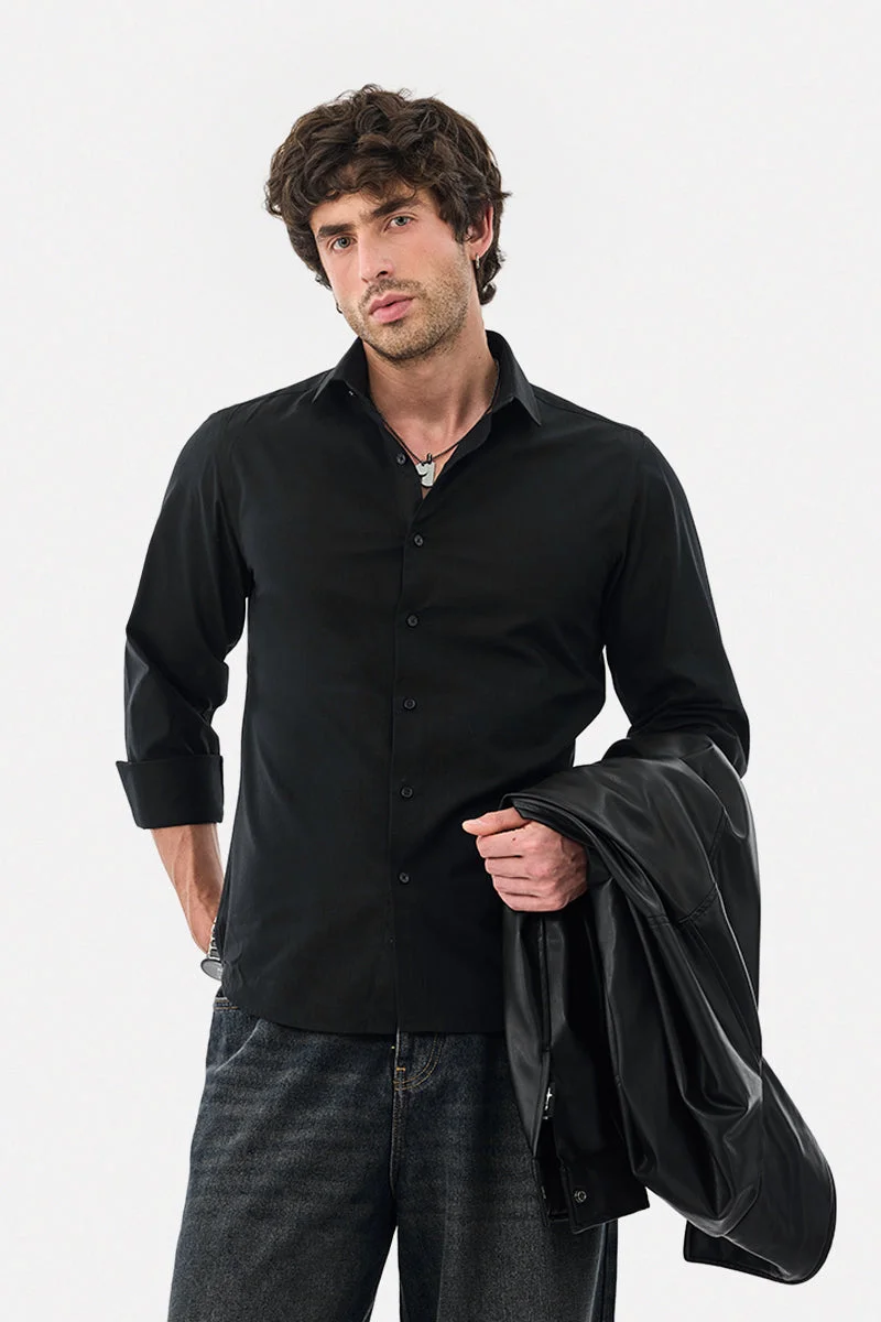 SNITCH 100% Cotton Luxe Slim Fit Shirt