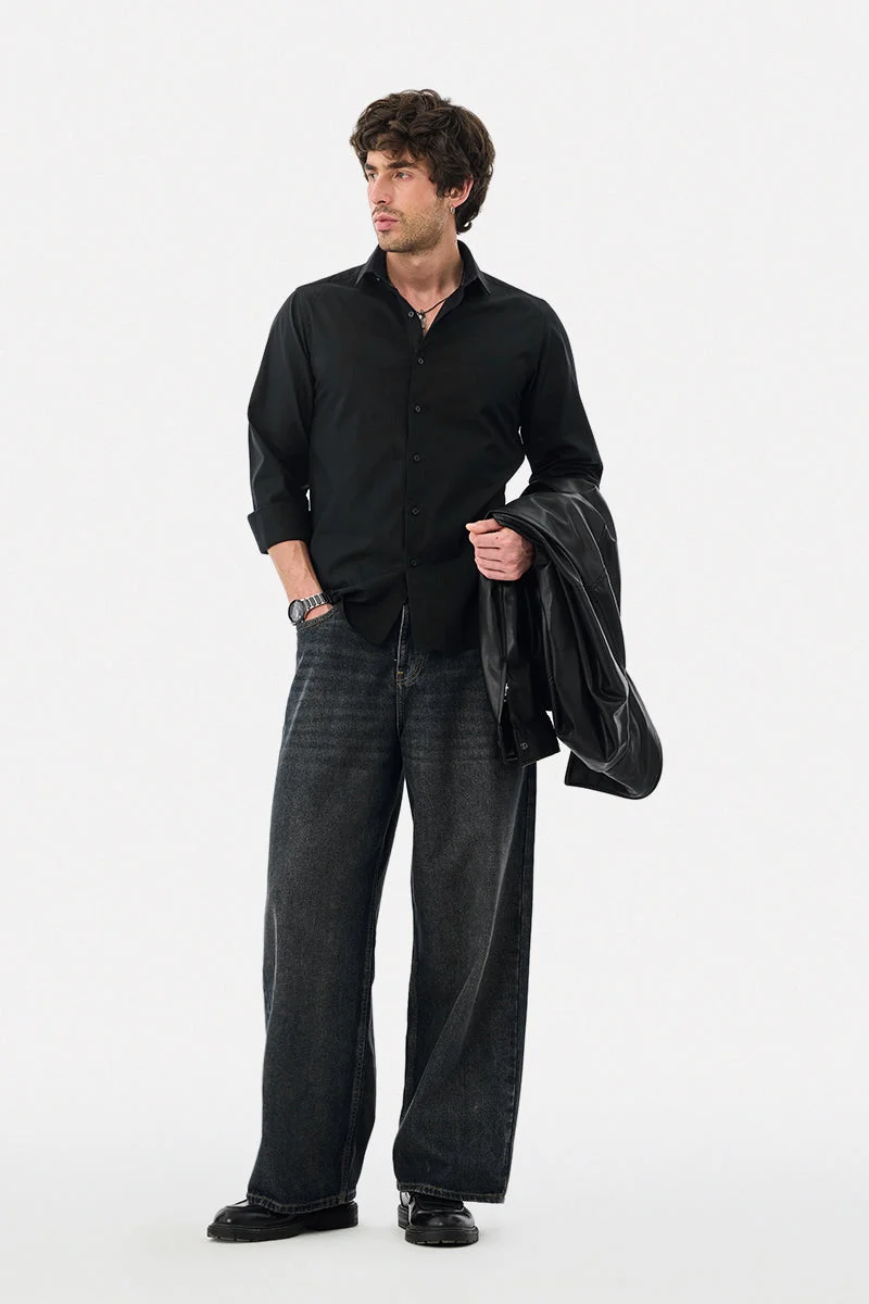 SNITCH 100% Cotton Luxe Slim Fit Shirt