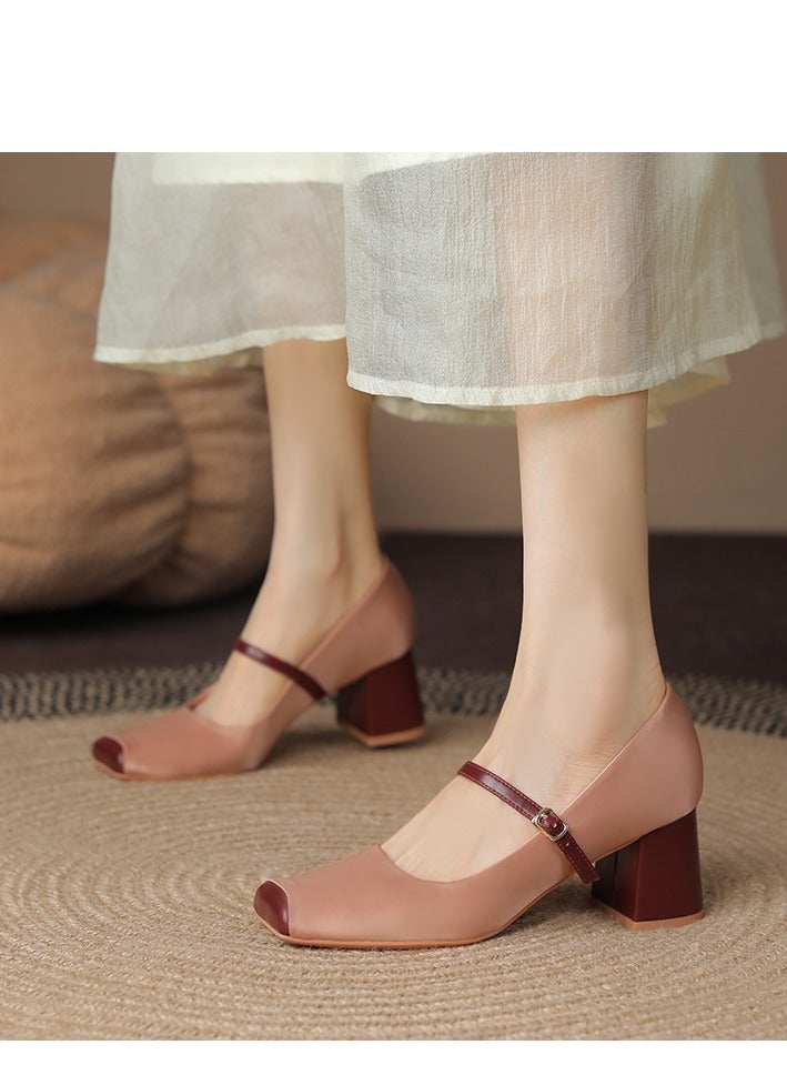Loquat Mary Jane Single Shoes French Retro Spring And Autumn New Style - Image 1