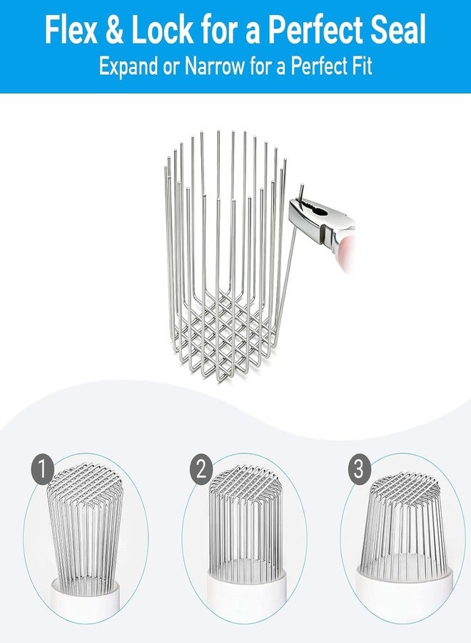 MASSMOT Rust-Resistant Metal Wire Grid Drain Outlet Stopper with Anti-Rat Design, Prevents Clogs & Rodent Entry For 70-75mm Diameter - Image 3
