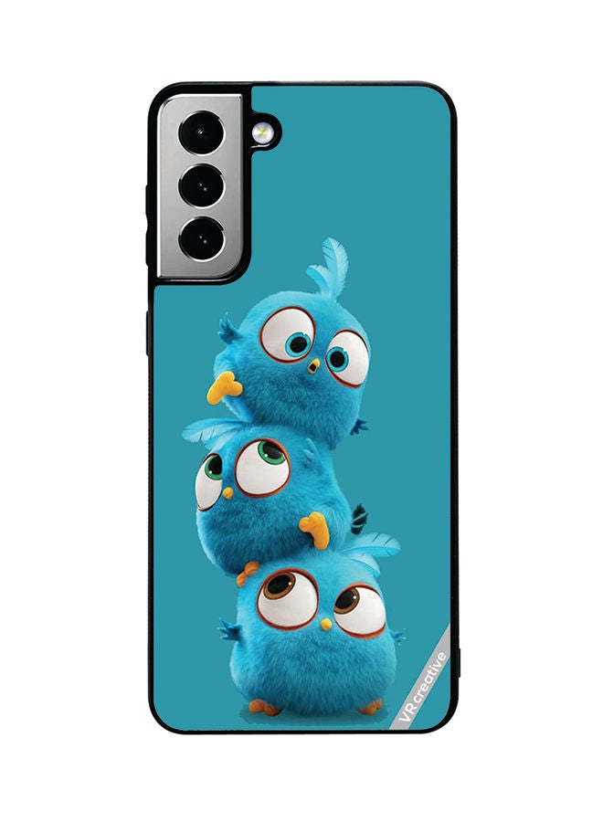 VR CREATIVE Protective Case Cover For Samsung Galaxy S21 FE 5G Fur Cartoon Design Multicolour - Image 1