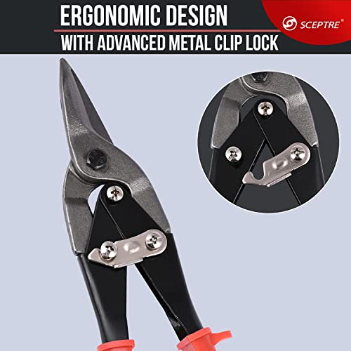 SCEPTRE Aviation Snip Or Tin Cutter for Wire Cutting, DIY & Industrial Use, Metal Cutting Steel Alloy Cutter Hand Tool - Image 5