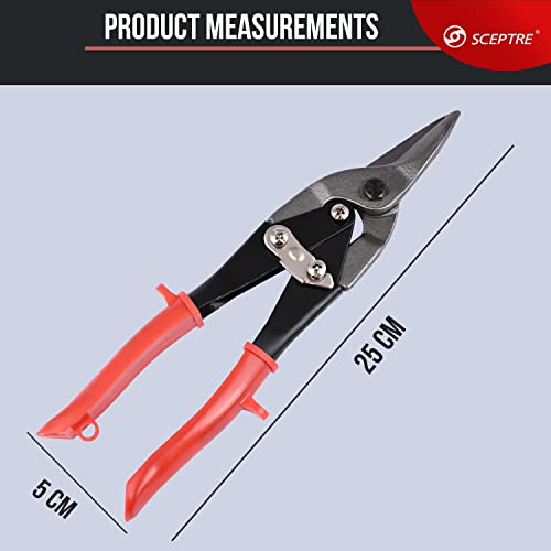 SCEPTRE Aviation Snip Or Tin Cutter for Wire Cutting, DIY & Industrial Use, Metal Cutting Steel Alloy Cutter Hand Tool - Image 2