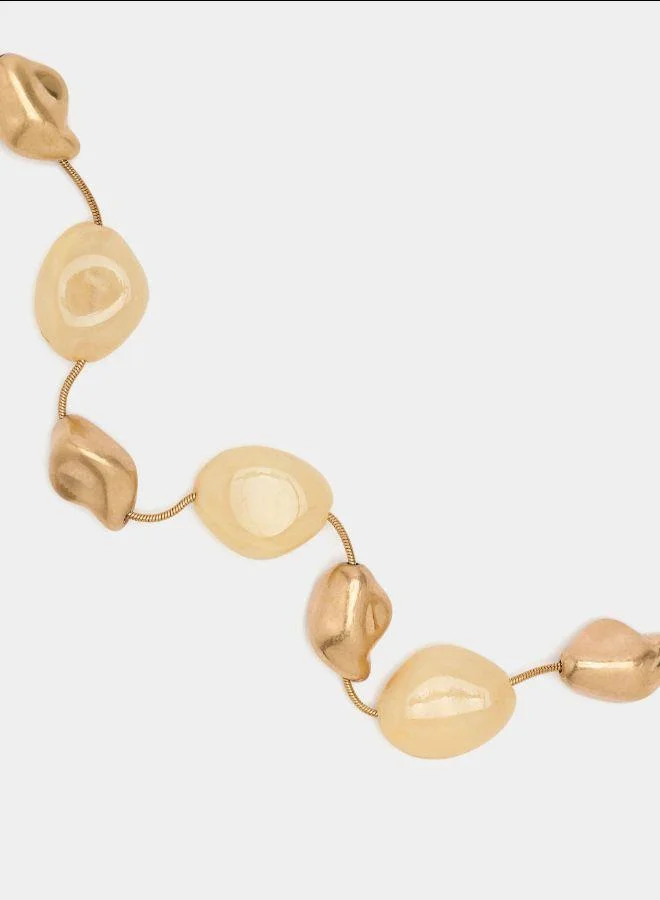 بارفوا عقد مع تأثير حجر الخرز