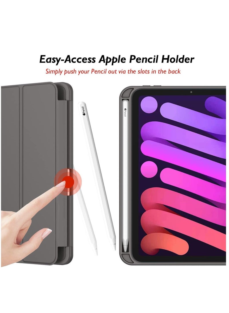 JAJEEK New Smart Case with Pencil Holder Compatible with iPad Mini 7 – Tri-Fold Smart Case with Soft TPU Back, Auto Wake/Sleep, Dustproof & Anti-Fingerprint, Heavy Duty Protection, Ultra-Slim & Lightweight - Image 2