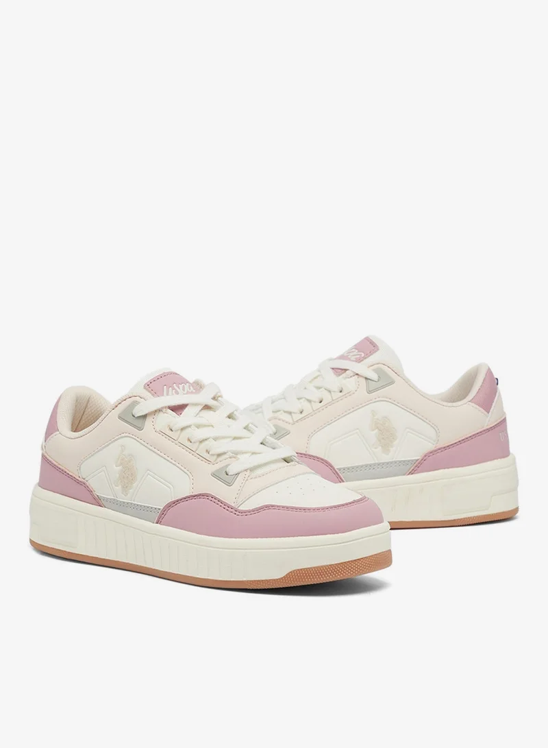 U.S. Polo Assn. Powder Women's Low-Top Sneakers - High-Quality Sole for Everyday Look Shoes for Women | Best Price UAE