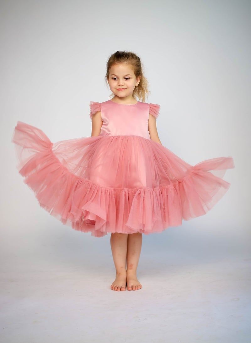 D'Daniela Tulle Ruffle Dress - Image 3