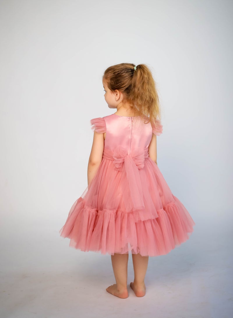 D'Daniela Tulle Ruffle Dress - Image 2