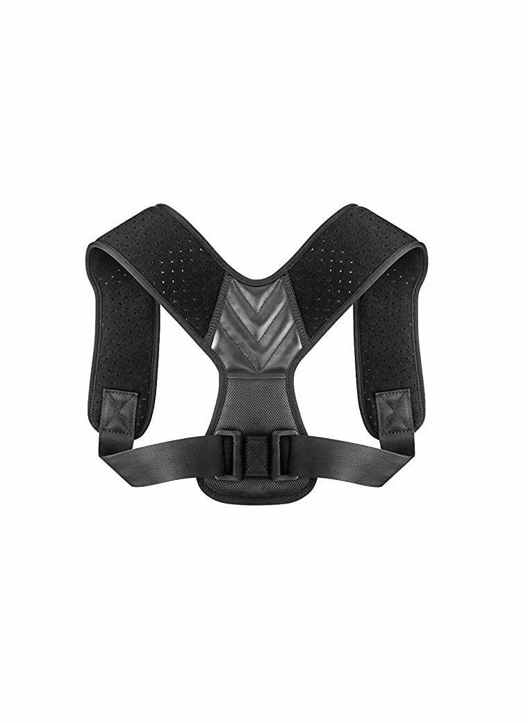 Generic - Adjustable Posture Corrector Upper Back Brace for Pain Relief Comfortable Breathable Design Universal Size for Neck Back Shoulder Support - Image 1