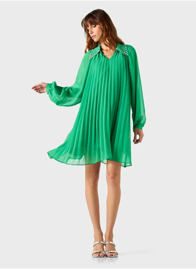2Xtremz Embellished Pleated Dress