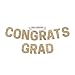 Perfect Occasion Prestrung Congrats Grad Banner No DIY Gold Glitter Graduation Party Banner Prestrung Garland on 8 ft Strand Gold Grad Congrats Class of 2026 Party Decorations Decor Did We Mention No DIY - Image 3