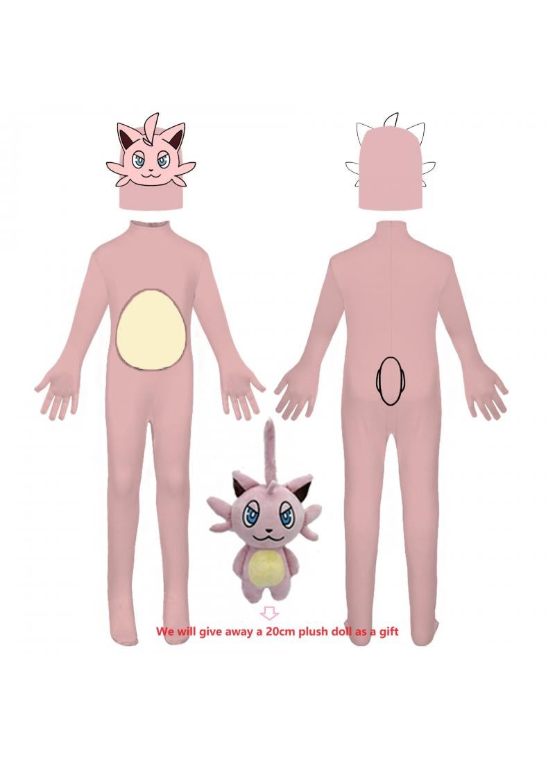 general 1 Set Party Cosplay Palworld Costume For Kids Adults Cattiva Costume With Masks And A Complimentary Plush Doll - Image 1