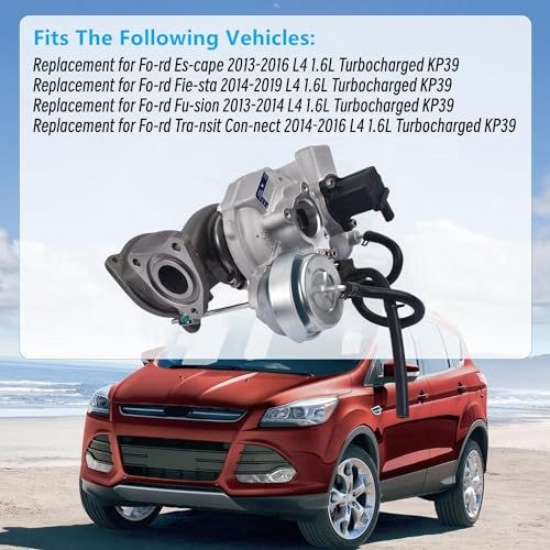 Vahaha KP39 1.6L Turbo Turbocharger with Gaskets Replacement for Ford Escape 2013-2016 Fusion 2013-2014 Fiesta 2014-2019 Transit Connect 2014-2016 54399700144 CJ5G6K682DA CJ5G6K682BA Vahaha - Image 3