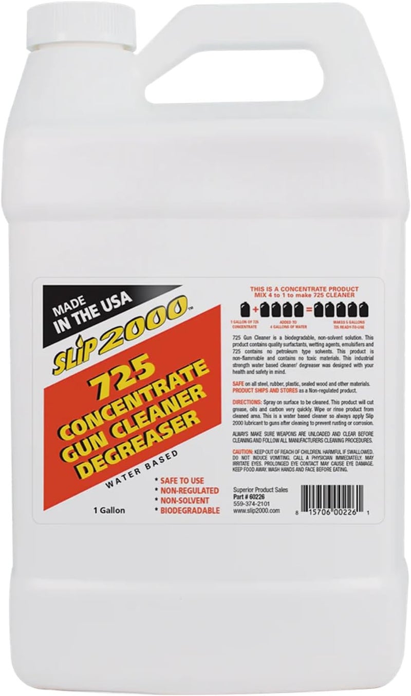 Slip2000 SLIP 2000 725 Concentrate Gun Cleaner Degreaser - Removes Deposits of Carbon, Grease, Grime and more. (1 gal) - Image 1