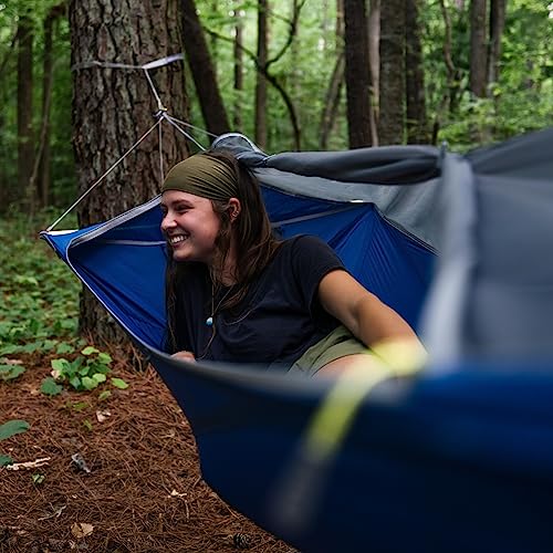 Eno أرجوحة ENO SkyLite - لشخص واحد مسطحة، أرجوحة محمولة - شبكة حشرات مدمجة - للتخييم، المشي، الرحلات، السفر، المهرجانات، أو الشاطئ - Image 2