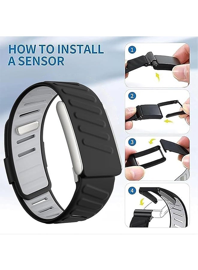Comfort Durable Silicone Wristband Compatible with WHO5.0 Band, Waterproof and Sweatproof,Soft-Touch Silicone Durable,Breathable and Adjustable Strap for Men & Women - Image 4