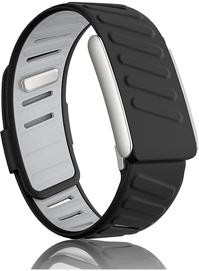 Comfort Durable Silicone Wristband Compatible with WHO5.0 Band, Waterproof and Sweatproof,Soft-Touch Silicone Durable,Breathable and Adjustable Strap for Men & Women - Image 1