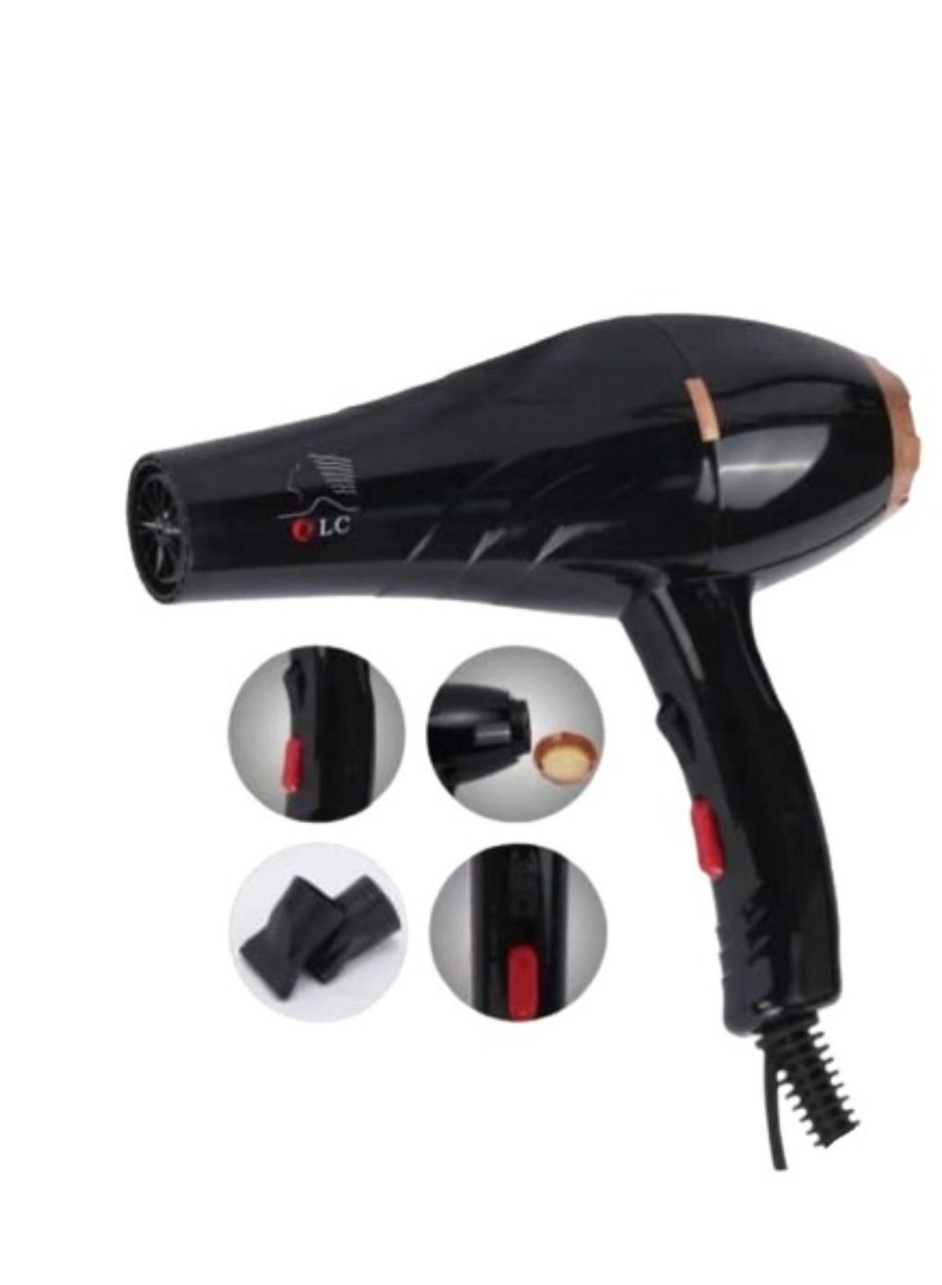 新品！未使用品！HAIR DRYER サロン級 Generic The DLC HS494 hair dryer with a power of 1700 watts gives