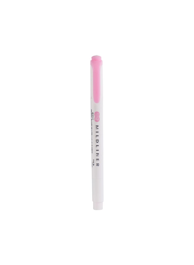 ZEBRA Mildliner Double Sided Highlighter, for Journal Planner, and Note Taking, Pack of 10 Pen - Pink  - Image 2