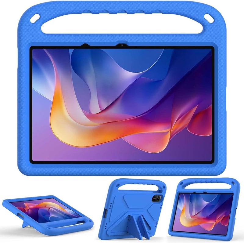 Vurtboly غطاء Vurtboly للأطفال متوافق مع Redmi Pad 2 مقاس 11 بوصة 2025، غطاء واقي كامل الجسم لطيف مع مقبض وحامل، غطاء خفيف الوزن مقاوم للصدمات مع حامل قابل للطي لـ Redmi Pad 2 مقاس 11 بوصة 2025 (أزرق) - Image 4